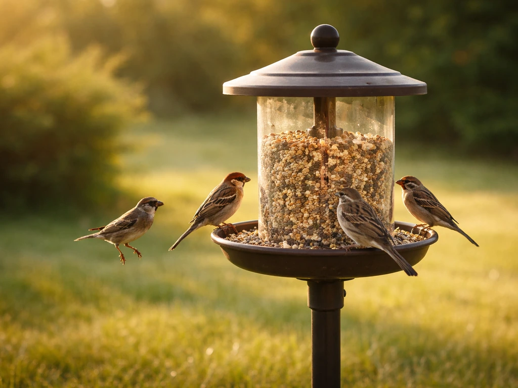 bird feeder for top of post