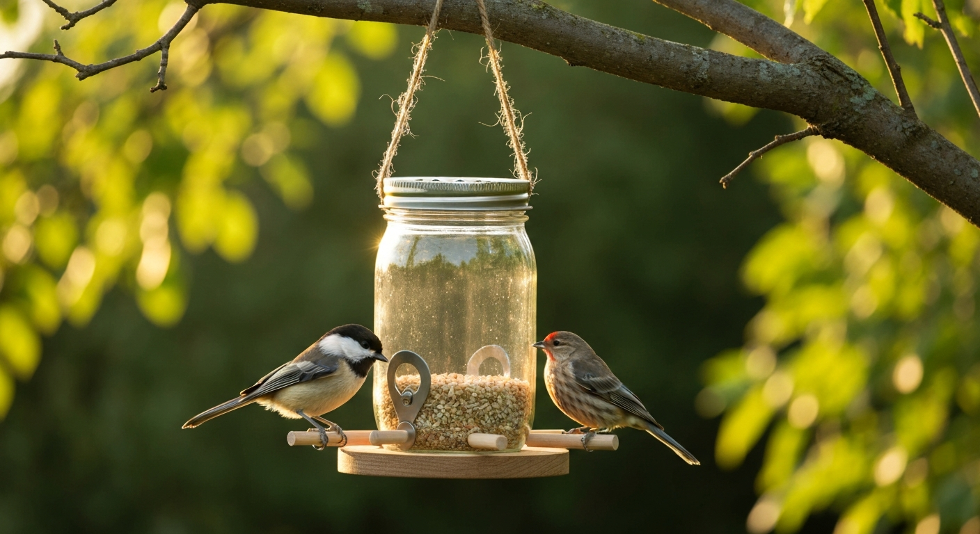 best out of waste bird feeder
